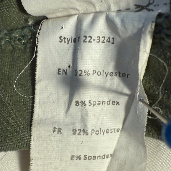 Soft Light Olive Green Leggings – Stretchy Everyday Pull-On Pants - Picture 6 of 6